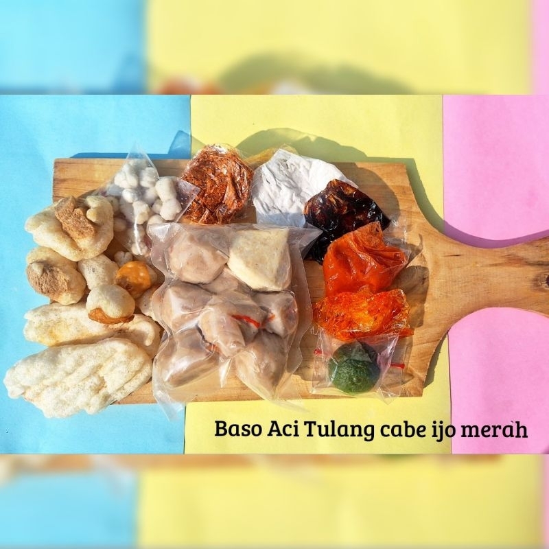 

Baso aci tulang cabe ijo merah