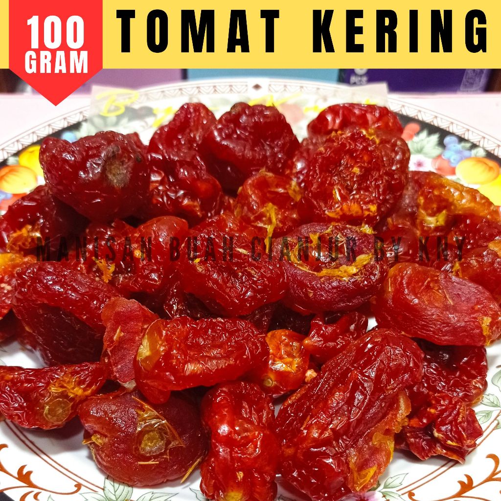 

TOMAT KERING 100 GRAM OLAHAN TOMAT OLAHAN BUAH MENU SEHAT MANISAN BUAH KERING