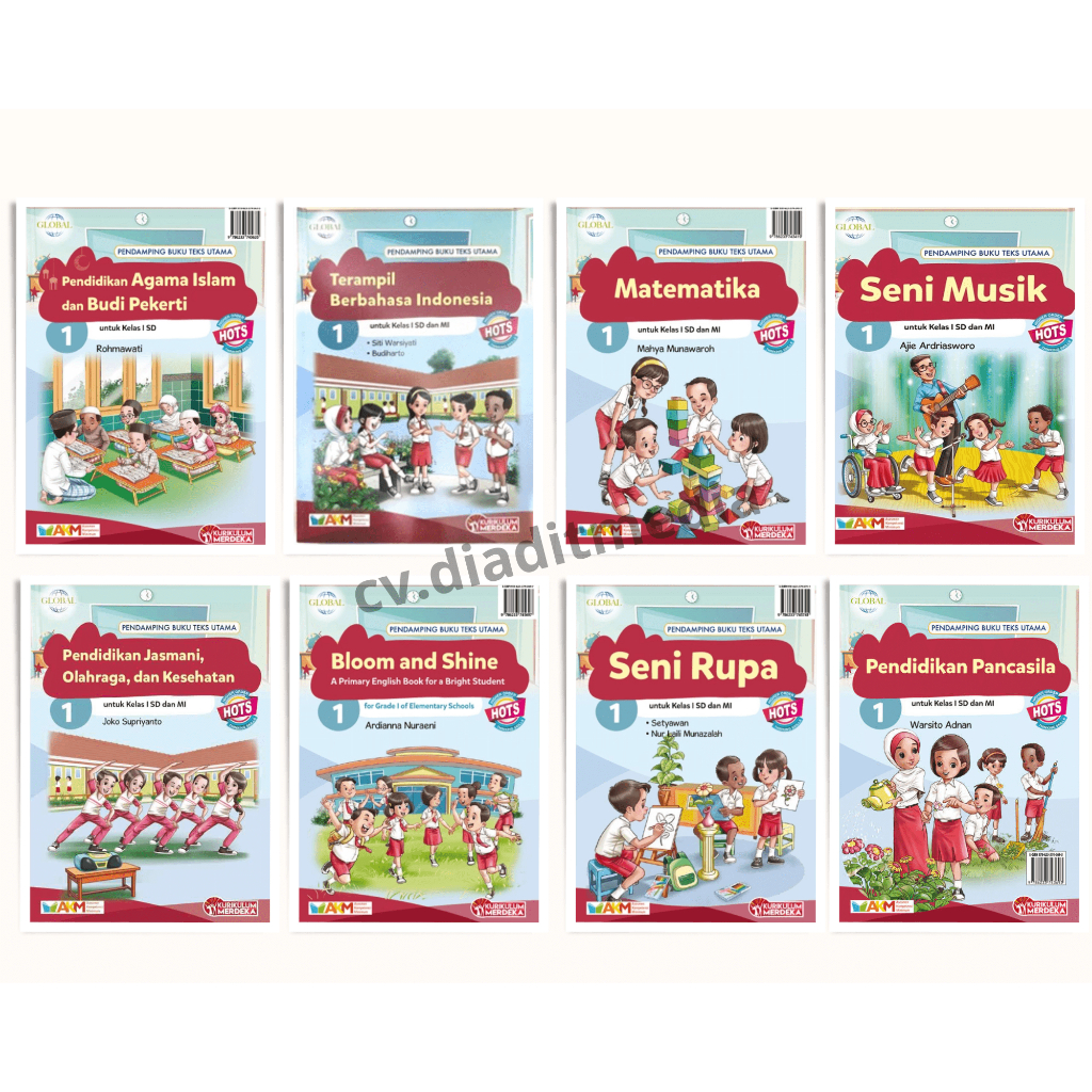 Buku Paket Kelas 1 SD/MI AKM HOTS kurikulum Merdeka - Global