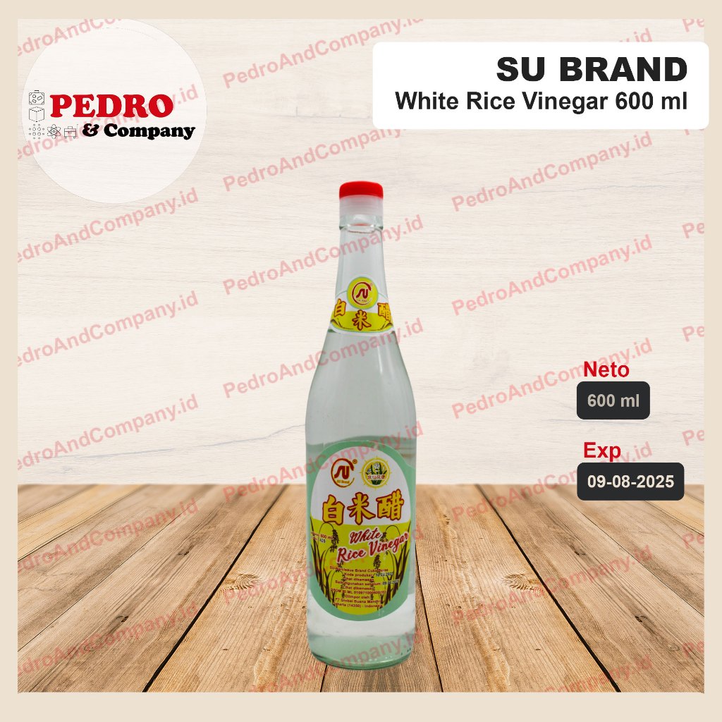 

SU brand rice white vinegar 600 - cuka beras putih