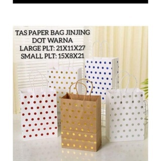 

DY PACK PAPER BAG HADIAH POLKADOT MEWAH | SHOPPING BAG| TAS KADO | TAS JINJING