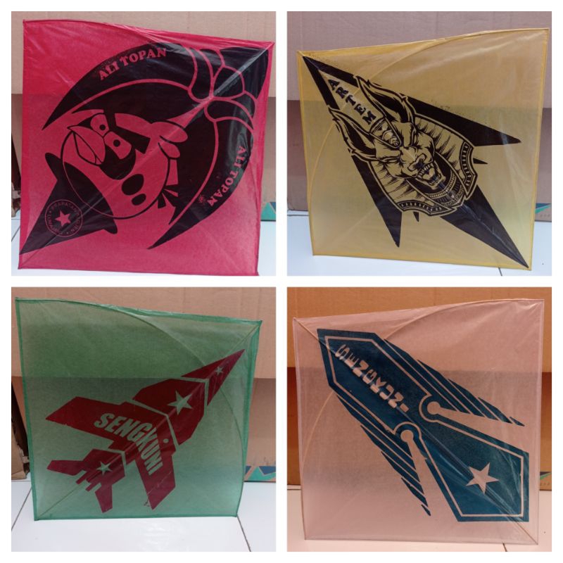 Layangan Sukhoi Sayur 4 warna