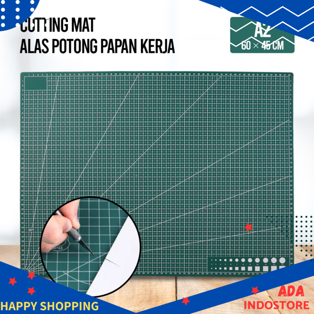 

Alas Potong Papan Kerja Working Pad Cutting Mat A2 60 x 45 cm