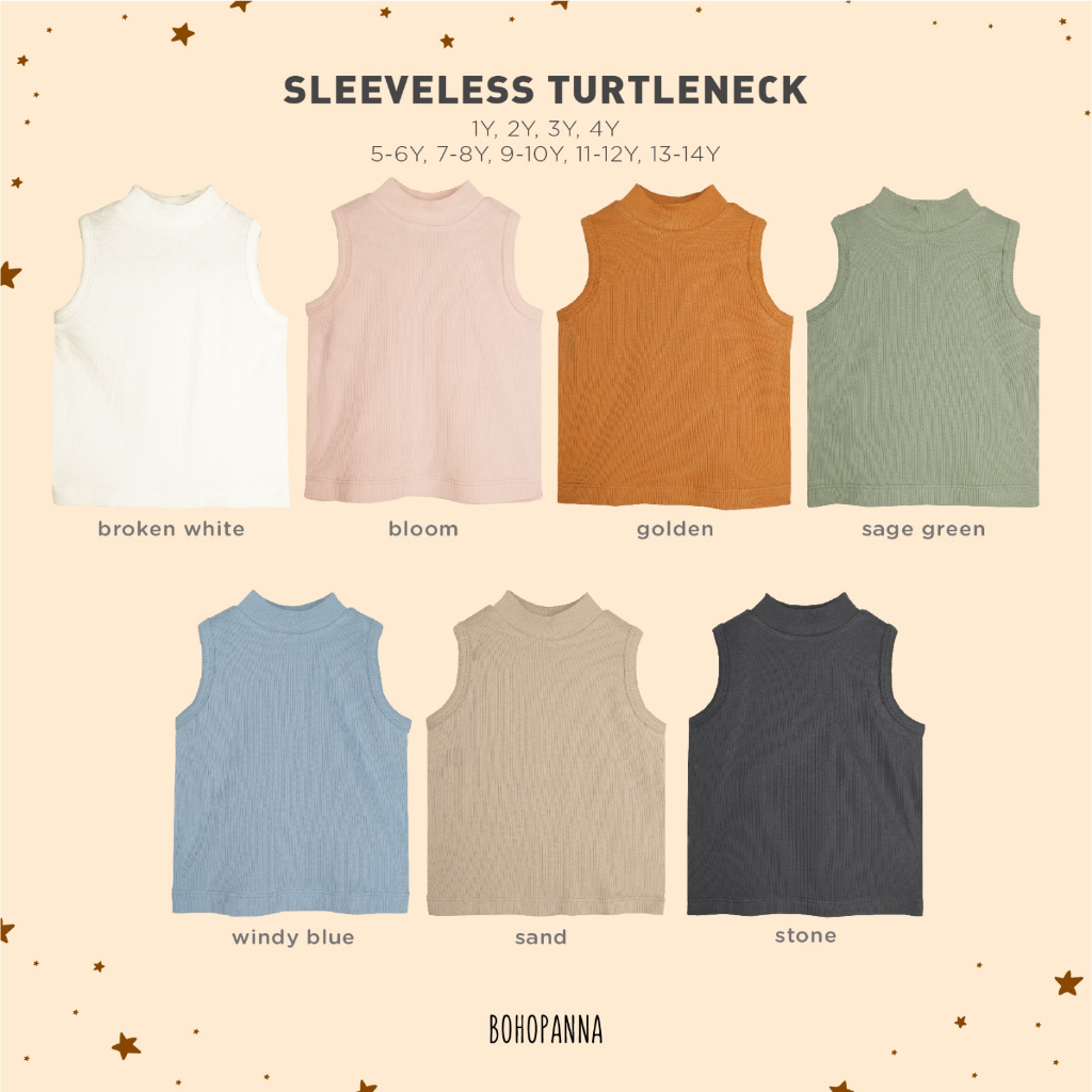 BOHOPANNA - SLEEVELESS TURTLENECK