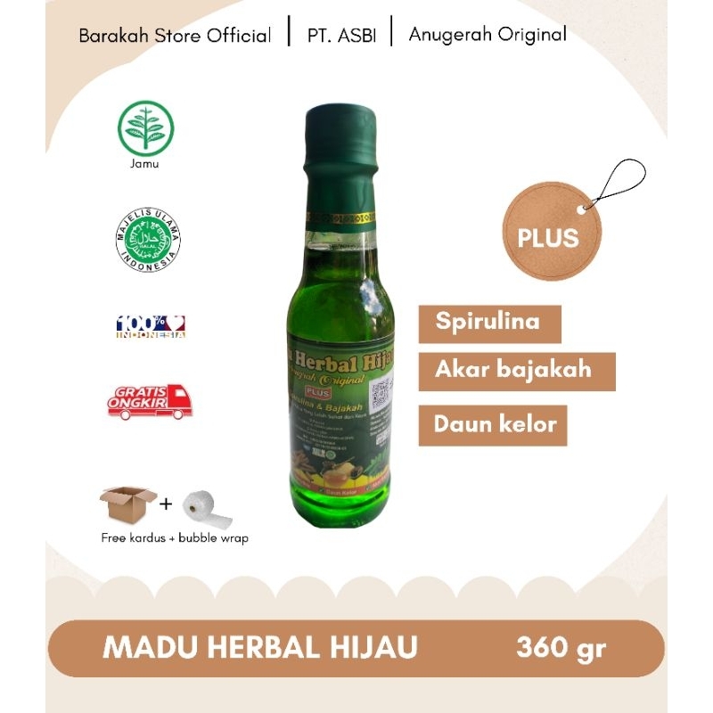 

MADU HIJAU HERBAL 360 gr, Anugrah Original