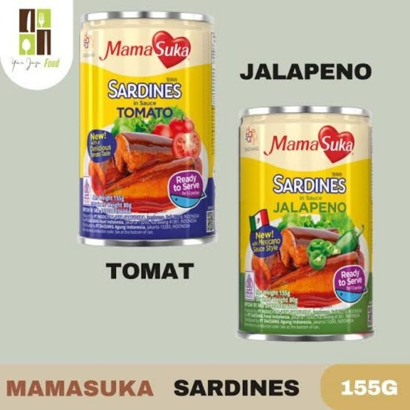 

MAMASUKA SARDEN TOMAT | JALAPENO NETTO 155 GR | 425 GR