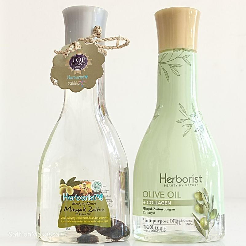 HERBORIST MINYAK ZAITUN 150 ML | HERBORIST MINYAK ZAITUN + COLLAGEN 150 ML