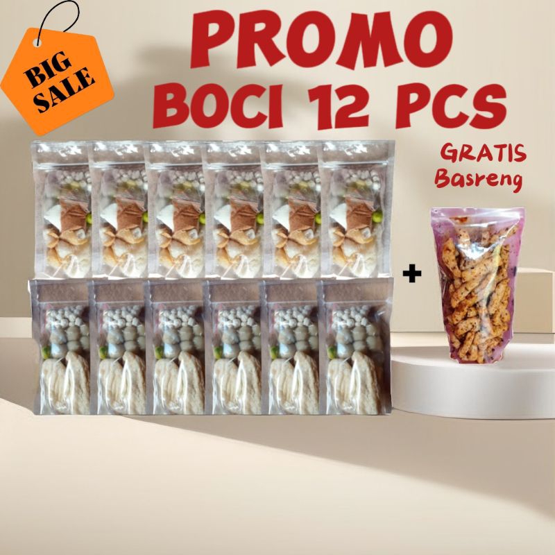 

Paket Hemat BOCI 12pcs free basreng