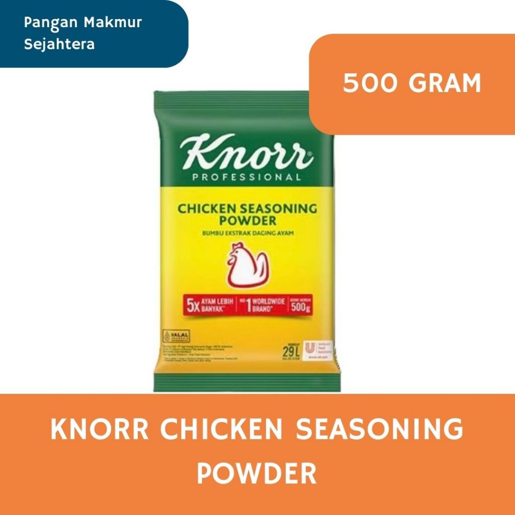 

KNORR - BUMBU PENYEDAP RASA KALDU AYAM / CHICKEN SEASONING POWDER 500Gr