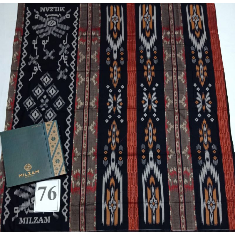 SARUNG TENUN SONGKET MILZAM JACQUARD HITAM