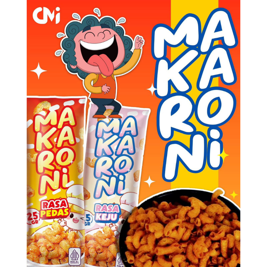 

Snack Viral Makaroni Rasa Pedas, Rasa Keju - 25 gram - Jajanan, Topping, Lauk, Cemilan Kekinian Makaroni, Enak