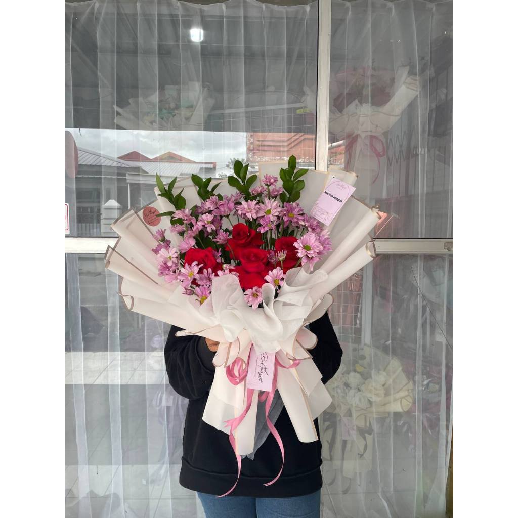 Buket Bunga Fresh ARUNIKA / Buket Bunga Fresh / Buket Bunga Asli / Bunga Fresh / Buket Makassar / Bu