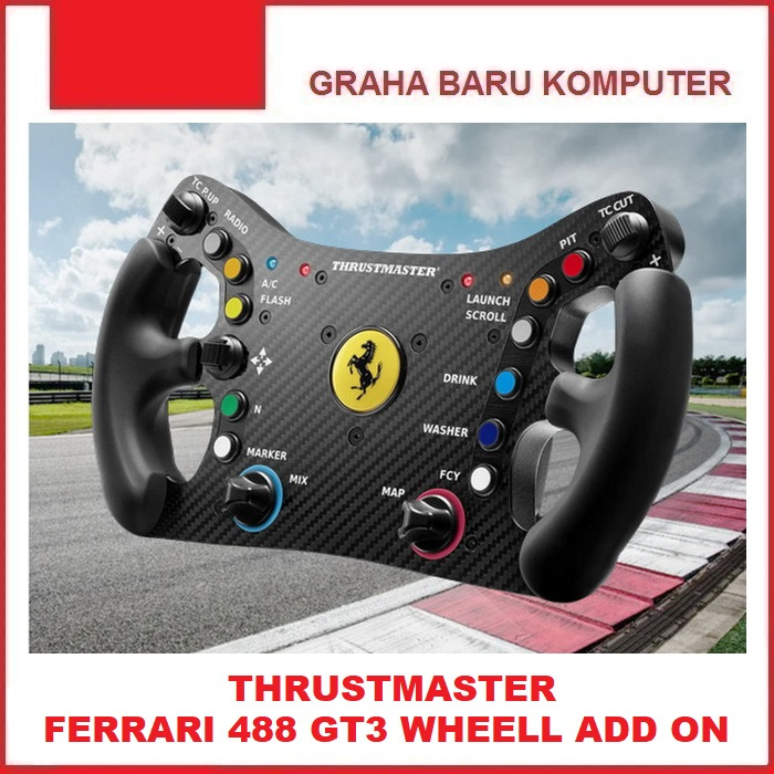 Thrustmaster Ferrari 488 GT3 Racing Steering Wheel Add-On