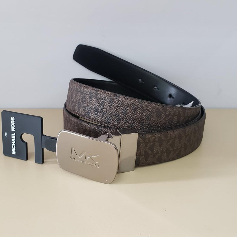 MK belt reversible 36H9MBLY1V. for Men 3,5cm, P: 130cm. Sig brown