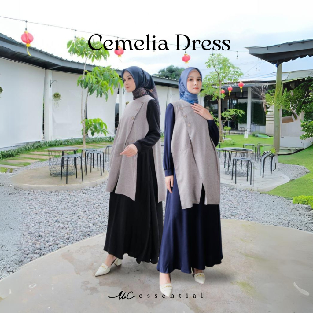 UC Essential | CAMELIA DRESS | ROMPI I Gamis Syari