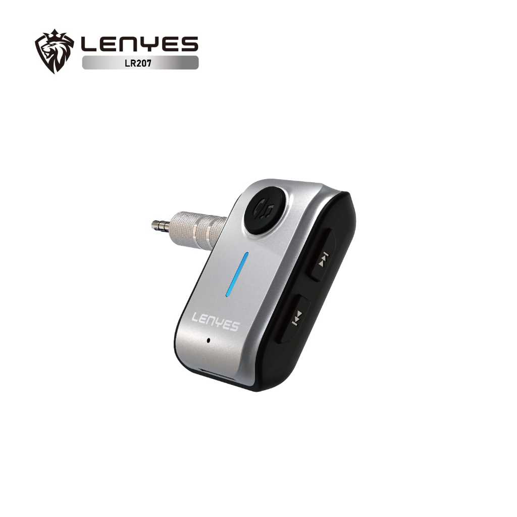 LENYES LR207 Bluetooth Receiver Aux 3.5mm Wireless Adapter 5.3 Alat Bluetooth Salon Speaker Audio Mobil Mp3 Player With Mic