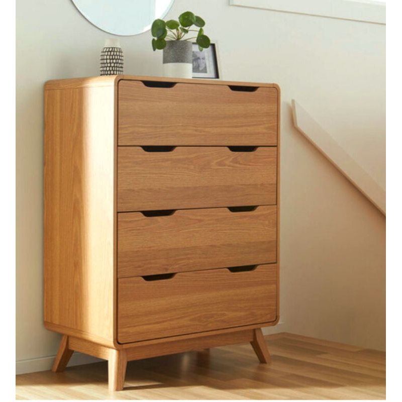 Nakas Bed Side Lemari Anak Kecil Laci 4 Side Board Minimalis Kayu