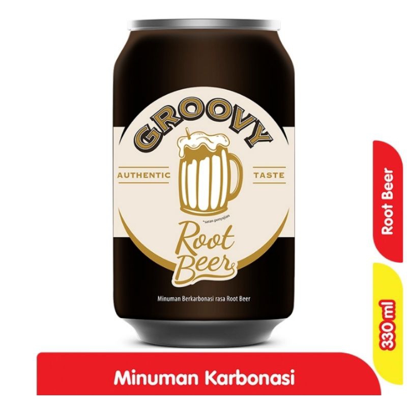 

GROOVY Root Beer Minuman Berkarbonasi 330 ml