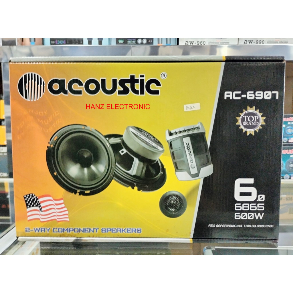 SPEAKER 6 INCH MOBIL ACOUSTIC AC 6907 KOMPONEN