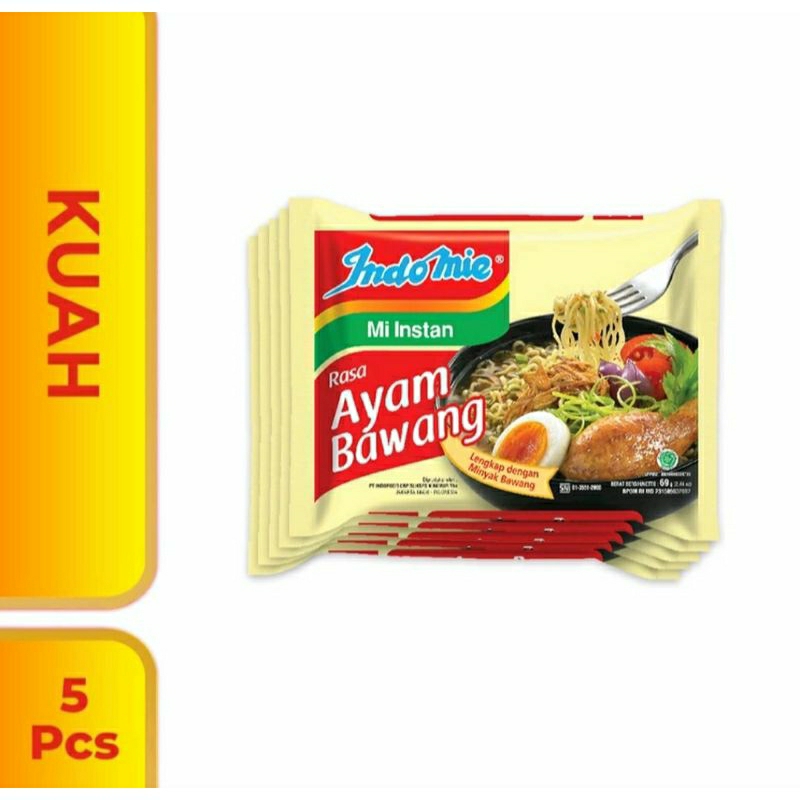 

Indomie ayam bawang 5 pc