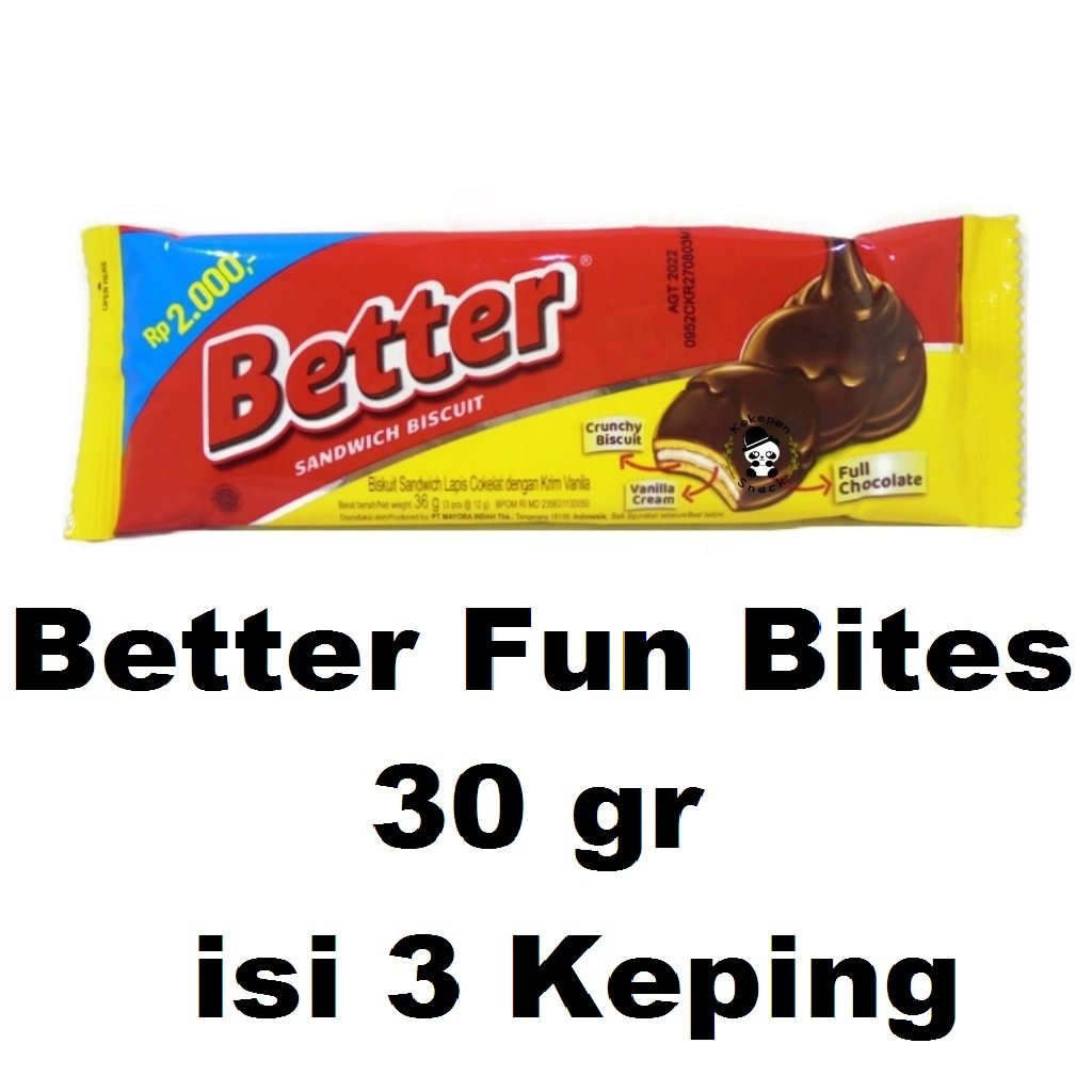 

Better Fun Bites 2 Pcs x 30 gr