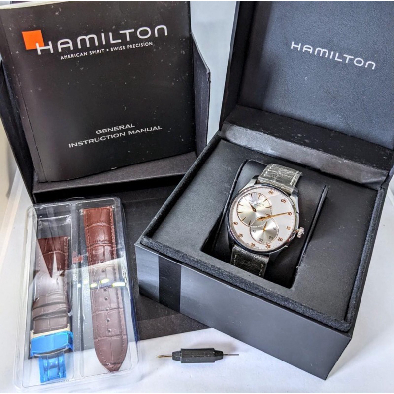 Hamilton Jazzmaster Regulator H42615553 White-silver - Original - Like New In Box