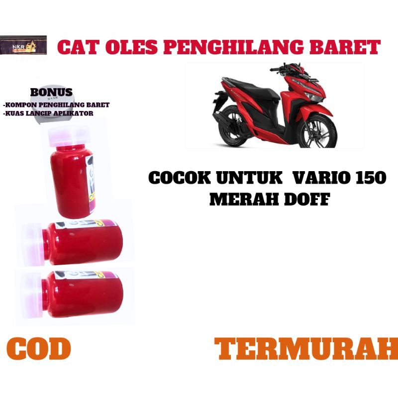 CAT OLES PENGHILANG BARET VARIO MERAH DOFF 150 ,MATTE DOF VARIO 150