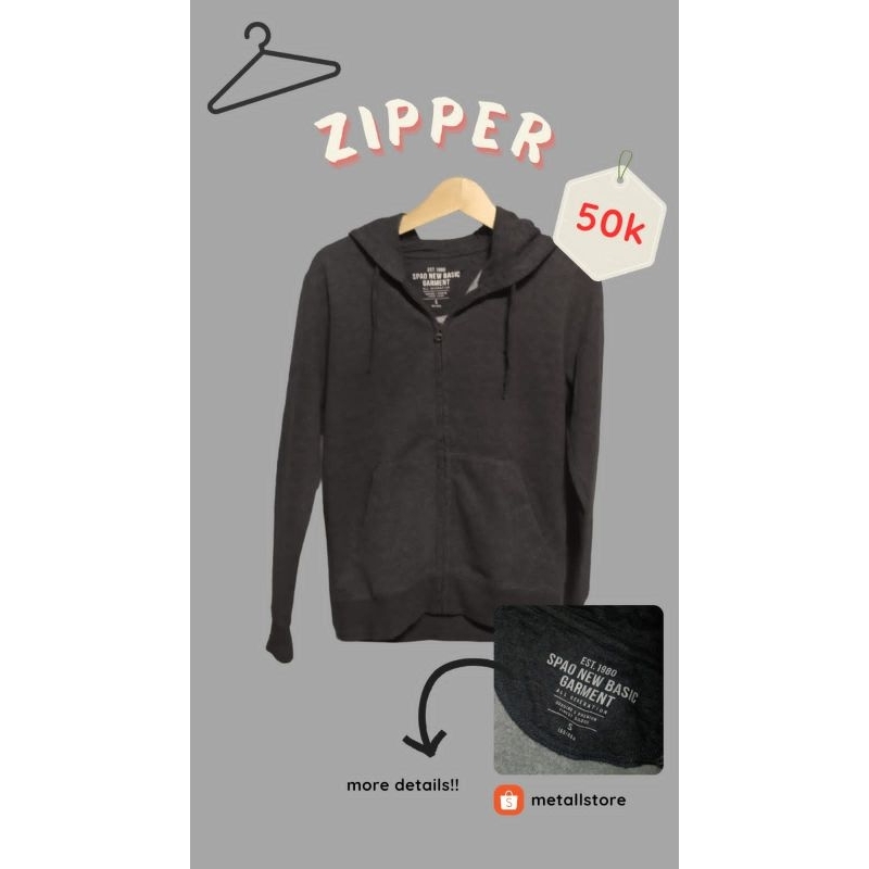 SPAO ZIPPER HOODIE