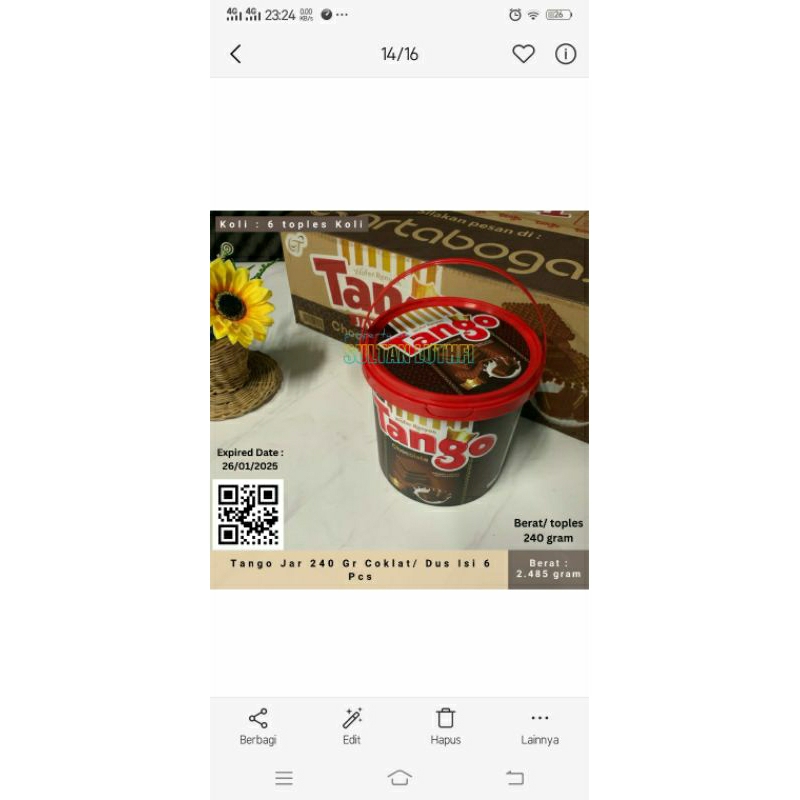 

tanggo jar 240gr