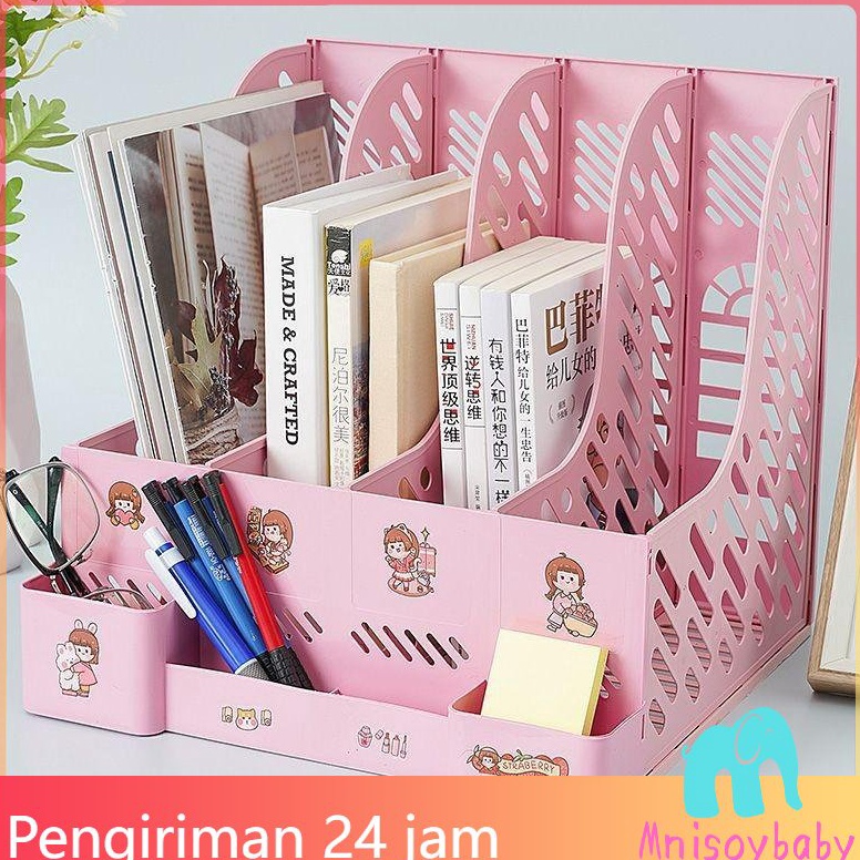 

Terbaru TrxE9q4P Cod Kotak Penyimpanan Bingkai Rak File Tebal Empat Kali Lipat Dengan Buku Perlengkapan Kantor Kolom Informasi Tempat Pena Desktop