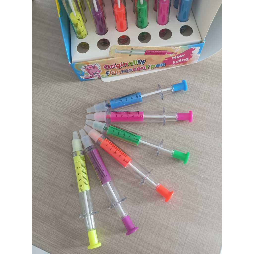 

Pulpen Jarum Suntik Stabilo 2in1 Lucu Ballpoint Pen Souvenir - Pulpe Jarum Suntik Stabilo 2in1 1box
