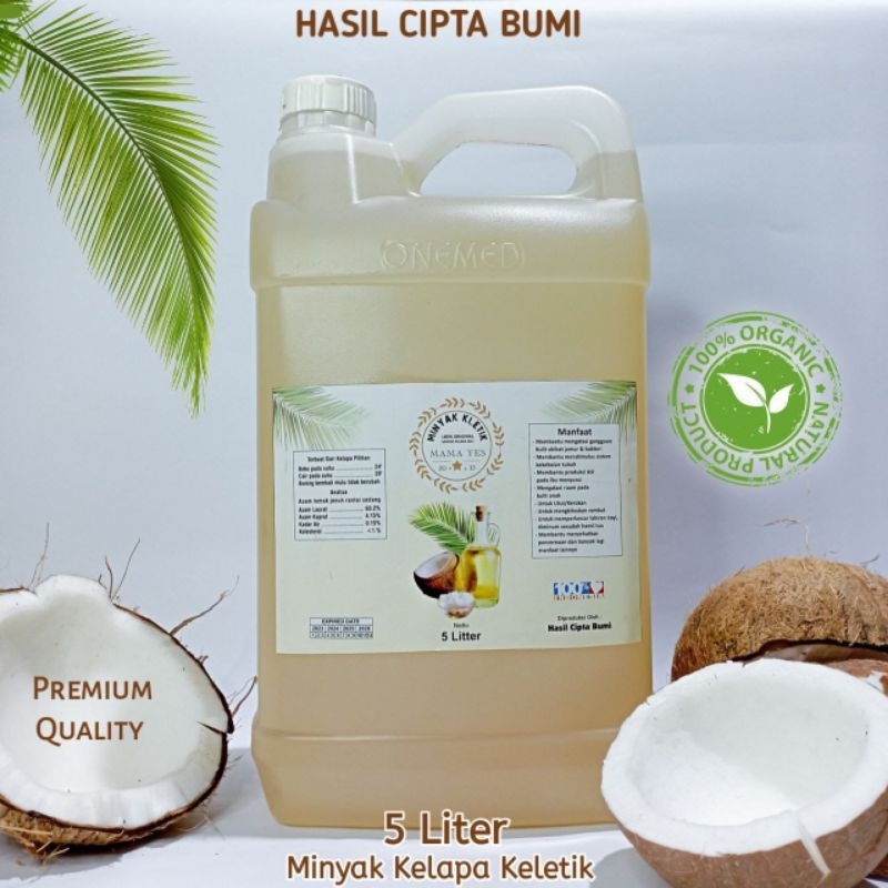 

Minyak Goreng Kelapa Organik 5 liter by Hasil Cipta Bumi/Organic Coconut Oil