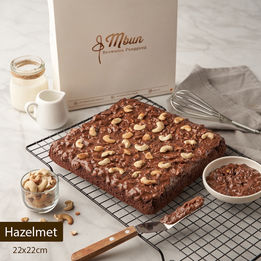 

1212 Mbun Brownies Panggang Ukr 22x22 Brownies Panggang Brownies Melted Fudgy Brownies Coklat Keju Makanan Ringan murah