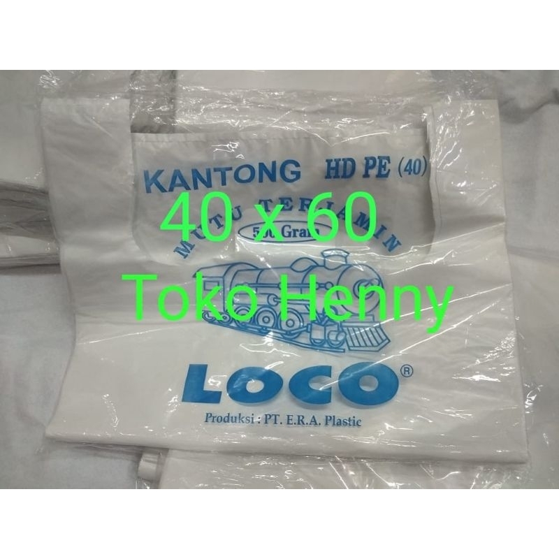 KRESEK LOCO PUTIH TEBAL ukuran 40x60 berar 500 gram