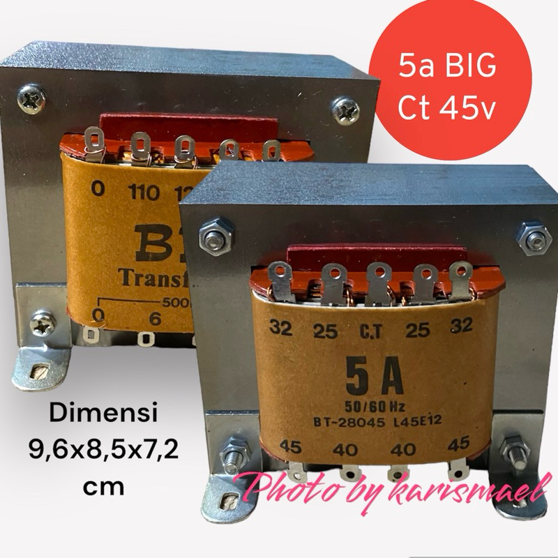 Trafo 5 Ampere Big CT 45 ada extra