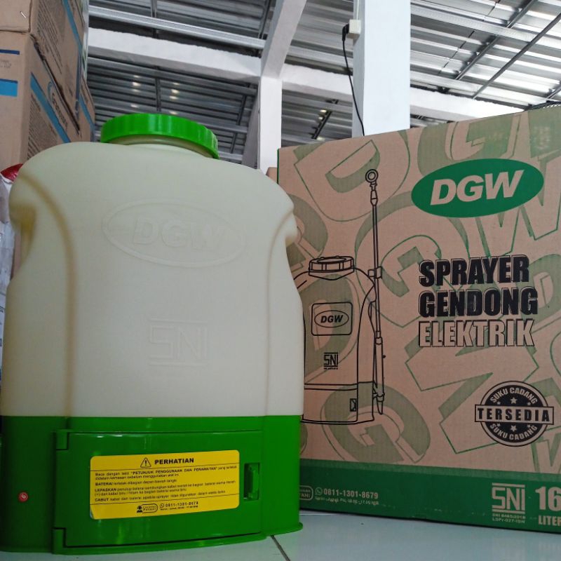 Sprayer/ Tangki Elektrik DGW - 16 Liter Model Lama Putih Hijau