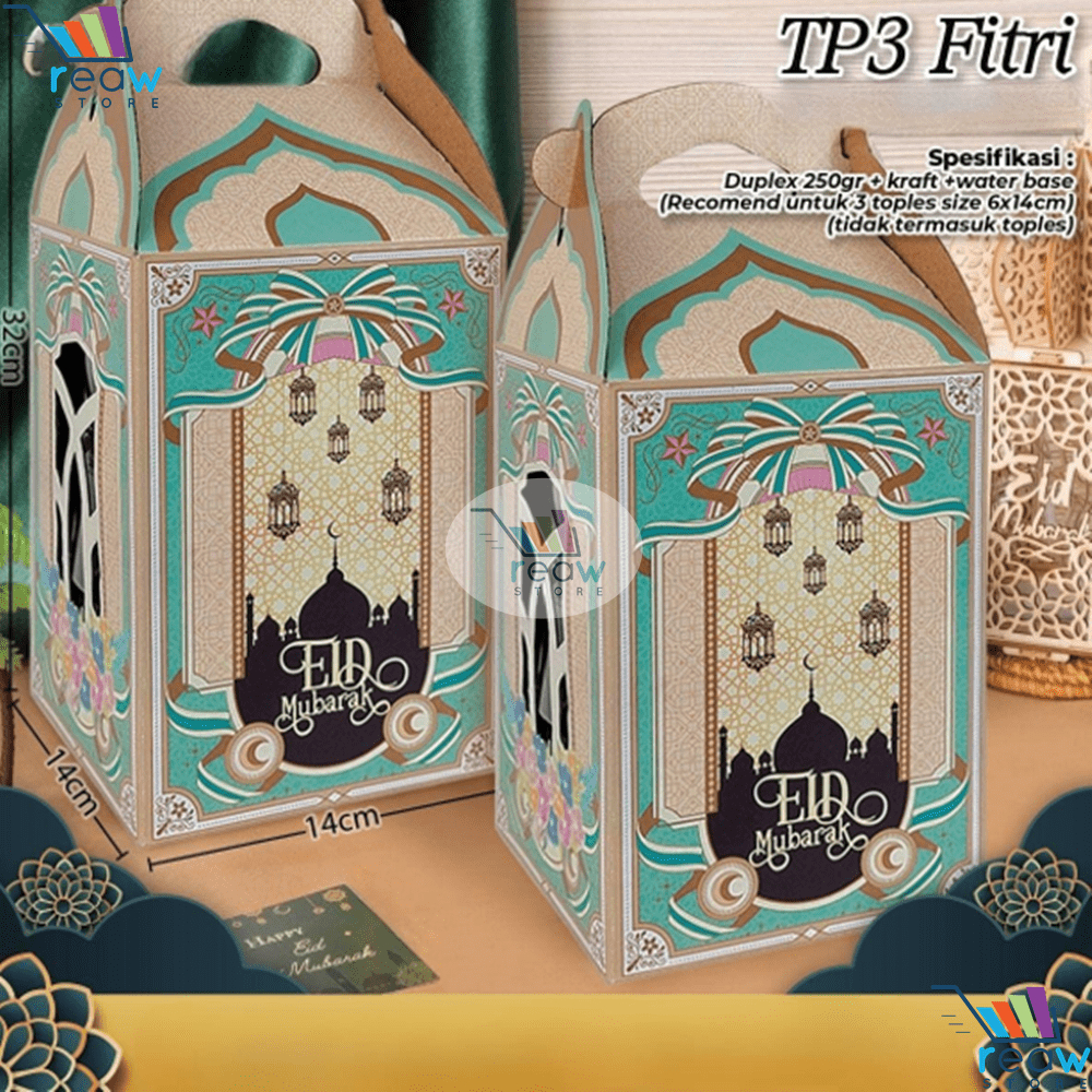 

TP3 Fitri Kotak Kardus Box Hampers Toples Kue Idul Fitri Lebaran