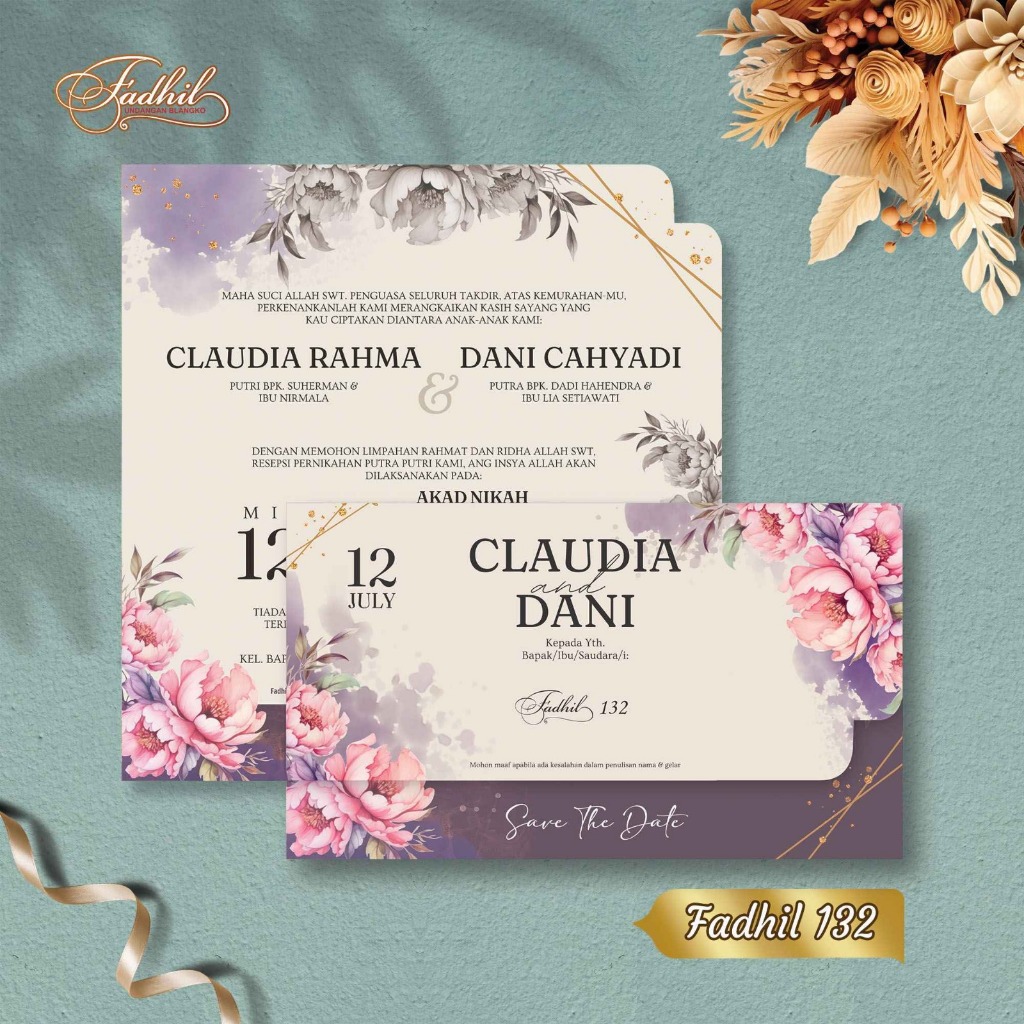 Blangko Undangan Fadhil 132 | Kertas Kosong Murah | Blangko Undangan Murah | Blangko Kosong |Blangko
