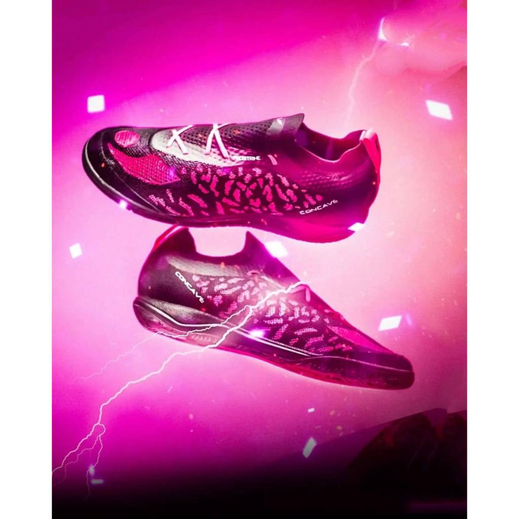 concave x jLingz volt prostrike black pink in sepatu futsal concave original