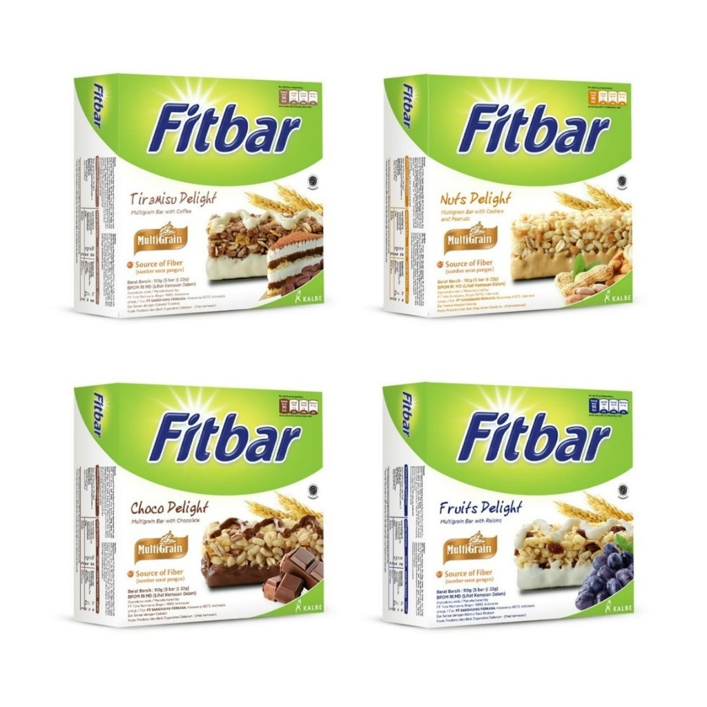 

Fitbar Snack 1 Box isi 5 Pcs x 22 gr All Varian - Snack Diet