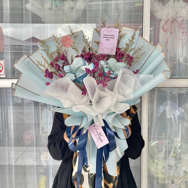 Buket Uang / Buket Uang Blooming / Blooming Money Buket Makassar / Buket Murah Makassar