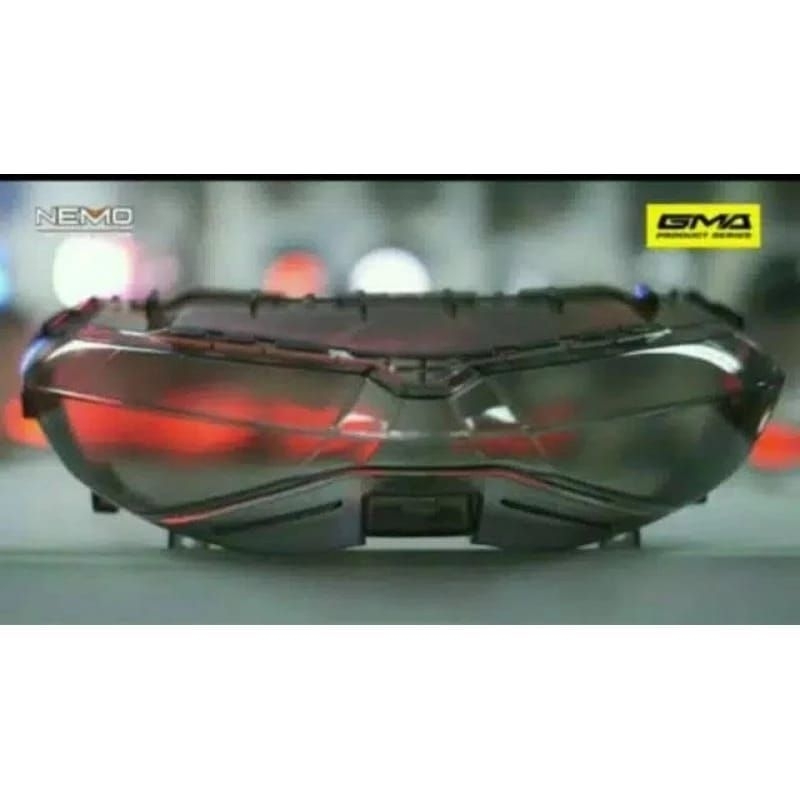 mika kaca stoplamp belakang smoke nmax new