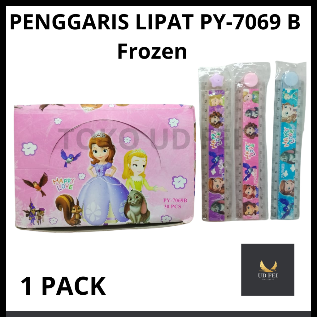 

(1 PACK) Penggaris Lipat Fancy 15cm/PENGGARIS LIPAT 30CM KARAKTER / PENGGARIS KARAKTER