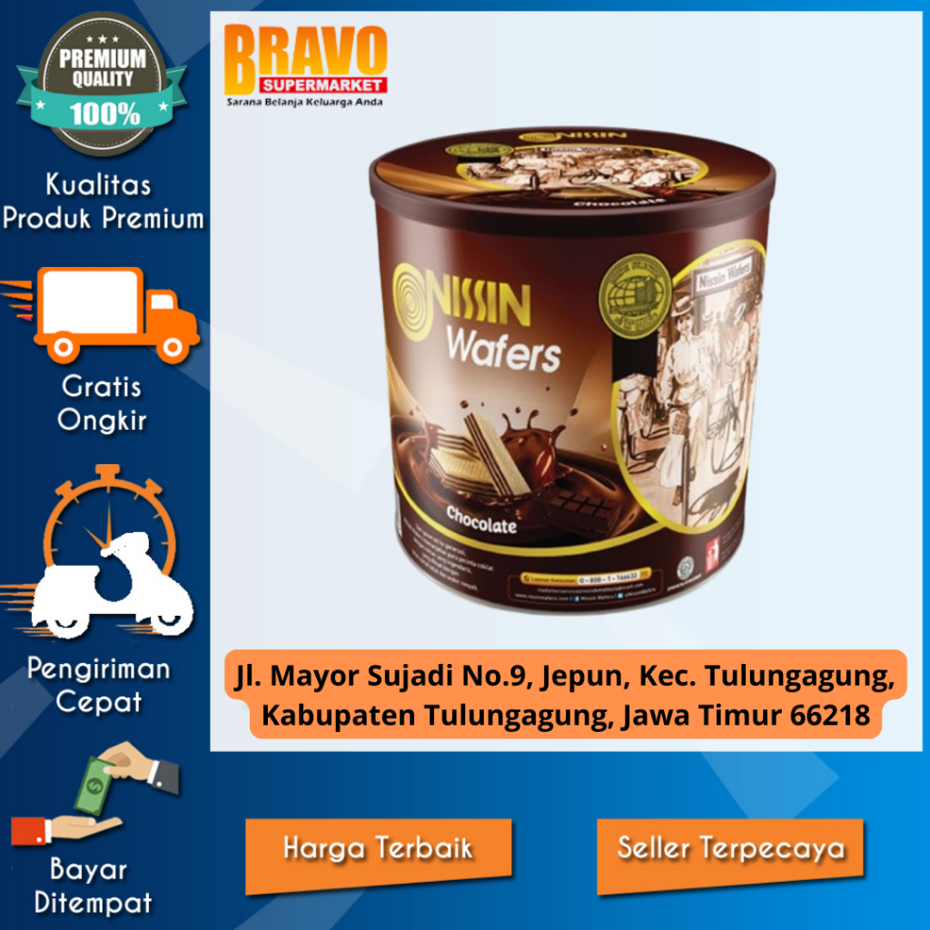 

Bravo Supermarket Tulungagung - Nissin Wafers Chocolate 570 gr