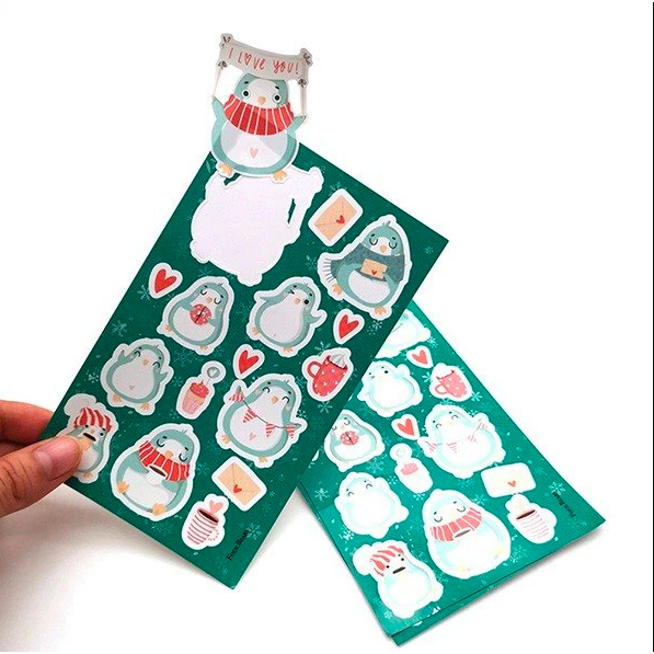 

Sticker custom/ sticker lucu/ stiker nama lucu anak spesial animasi kawaii kisscut ukuran A5