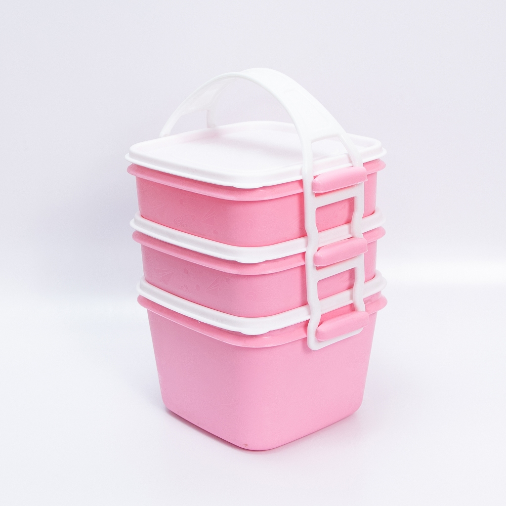 NEW Rantang Takuma Susun 3 RTGS3 Plastik Pastel