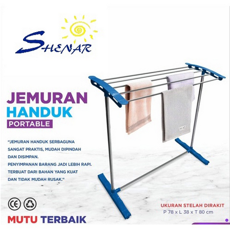 SUNNY JEMURAN HANDUK STAINLESS SHENAR JEMURAN BAJU RAK PAKAIAN STAND ANTI KARAT