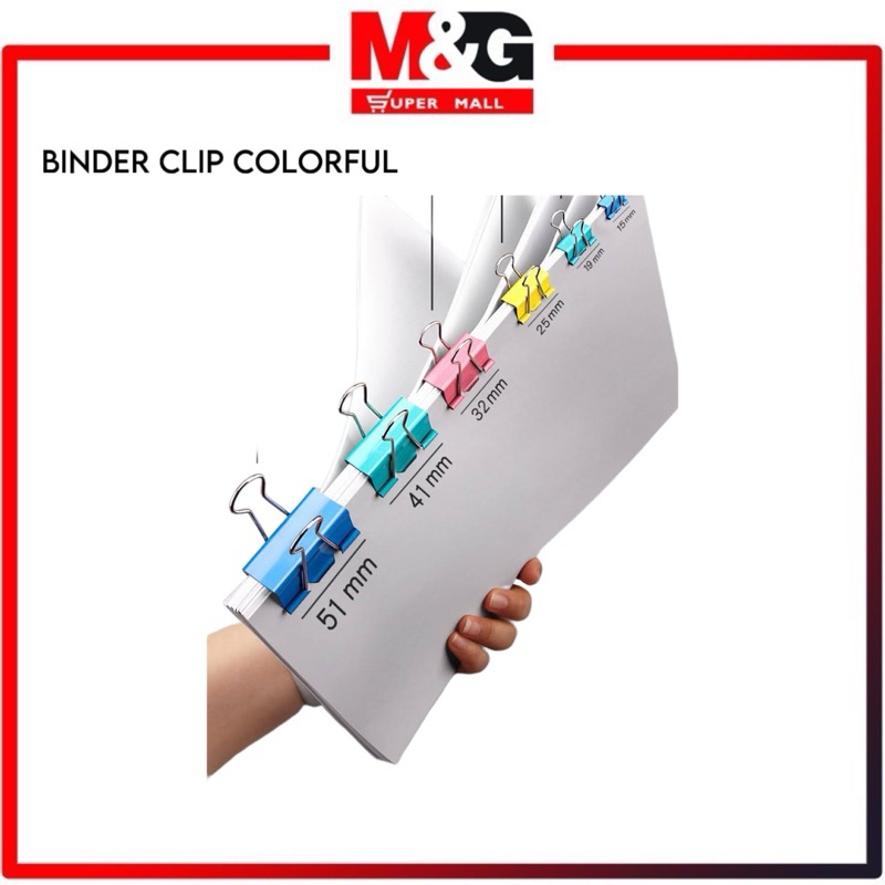 

M&G Binder Clip Colorful / M&G Penjepit Kertas Serbaguna Warna Warni
