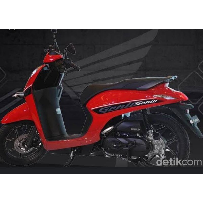 Striping Stiker Lis Motor Honda Genio 2019 Merah