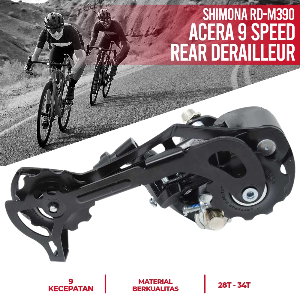 Shimano Acera 9 Speed Rear Derailleur - RD-M390 - RD Sepeda